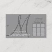 carte de fidélité aérienne initiale (Dos)