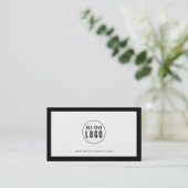 Carte De Fidélité Ajouter la couleur de bordure modifiable de votre (Debout devant)