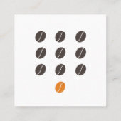 Carte De Fidélité Ajouter Votre Logo Café Moderne (Dos)