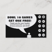 Carte De Fidélité allons faire du bowling. (fidélisation du client) (Dos)