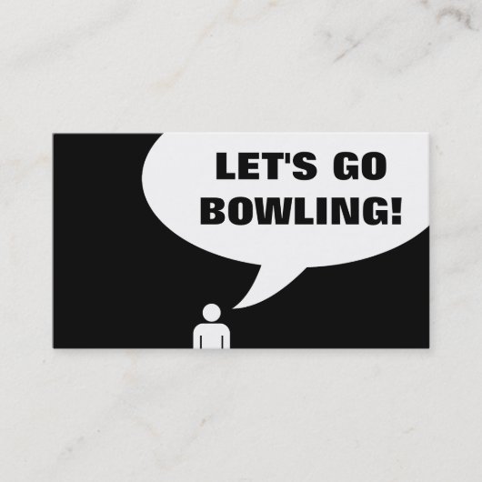 Carte De Fidélité allons faire du bowling. (fidélisation du client) (Devant)