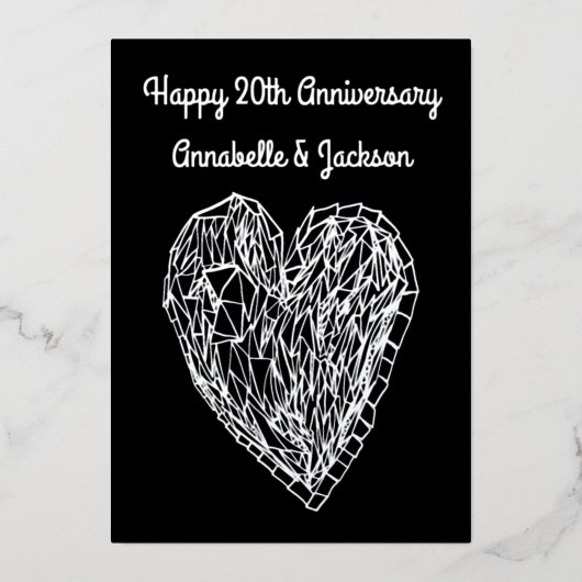 Carte de fidélité Amour Coeur pour un bon annivers (Recto)