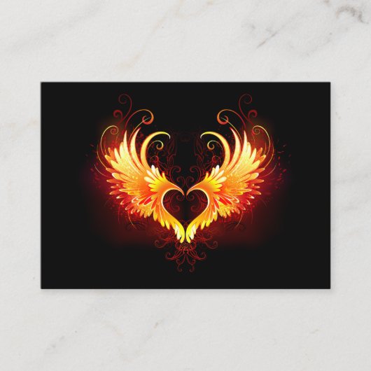 Carte De Fidélité Angel Fire Heart with Wings (Devant)