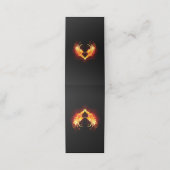 Carte De Fidélité Angel Fire Heart with Wings (Extérieur déplié)