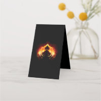 Angel Fire Heart with Wings