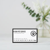 Carte De Fidélité Animaux de compagnie Animaux de compagnie Grossiss (Debout devant)