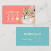 Carte De Fidélité Animaux domestiques assis Bain & Grooming Loyalty  (Devant / Derrière)