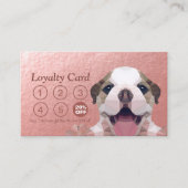 Carte De Fidélité Animaux domestiques assis Bain & Grooming Loyalty  (Devant)