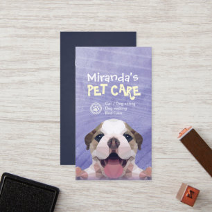 Carte De Fidélité Animaux domestiques assis Bain & Grooming Loyalty