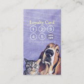Carte De Fidélité Animaux domestiques assis Bain & Grooming Loyalty  (Devant)