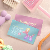 Carte De Fidélité Animaux domestiques assis Bain & Grooming Loyalty 