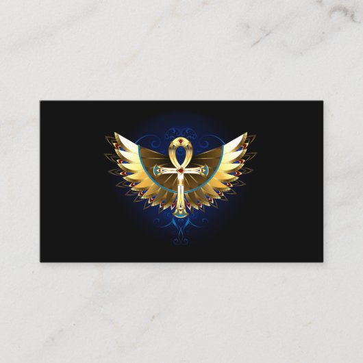 Carte De Fidélité Ankh or avec ailes (Devant)