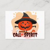Carte De Fidélité Appel de l'Esprit d'Halloween (Dos)
