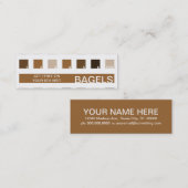 Carte De Fidélité Appréciation de client de BAGELS (carrés de mod) (Devant / Derrière)