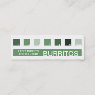 Carte De Fidélité Appréciation de client de BURRITOS (carrés de mo