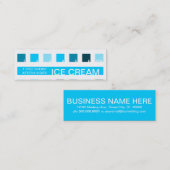 Carte De Fidélité Appréciation de client de CRÈME GLACÉE (carrés de (Devant / Derrière)