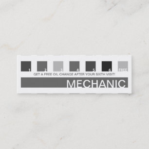 Carte De Fidélité Appréciation de client de MÉCANICIEN (carrés de
