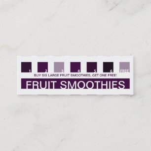 Carte De Fidélité Appréciation de client de SMOOTHIE de FRUIT