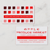 Carte De Fidélité Appréciation des clients d'APPLES (carrés modérés) (Devant / Derrière)