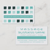 Carte De Fidélité appréciation des clients de MASSAGE THERAY (carrés (Devant / Derrière)