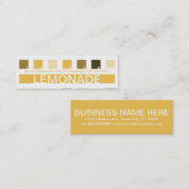 Carte De Fidélité Appréciation des clients LEMONADE (carrés mod) (Devant / Derrière)