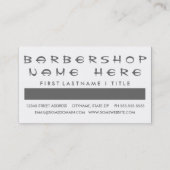 Carte De Fidélité appréciation du client BARBERSHOP (carrés mod) (Dos)