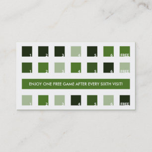 Carte De Fidélité appréciation du client BILLIARD (carrés de mode)