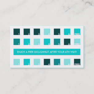 Carte De Fidélité Appréciation du client DOUGHNUT (carrés de mode)