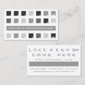 Carte De Fidélité appréciation du client LOCKSMITH (carrés mod) (Devant / Derrière)