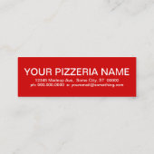 Carte De Fidélité appréciation du client PIZZA (carrés mod) (Dos)