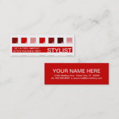 Carte De Fidélité Appréciation du client STYLIST (carrés mod) (Devant / Derrière)