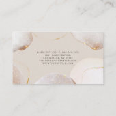 Carte De Fidélité Aquarelle Abstraite brillant Luxe Elegant Or (Dos)