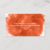 Carte De Fidélité Aquarelle | Peintre (Dos)