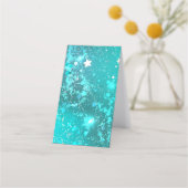 Carte De Fidélité Arrière - plan à huile Turquoise de la menthe (Devant)