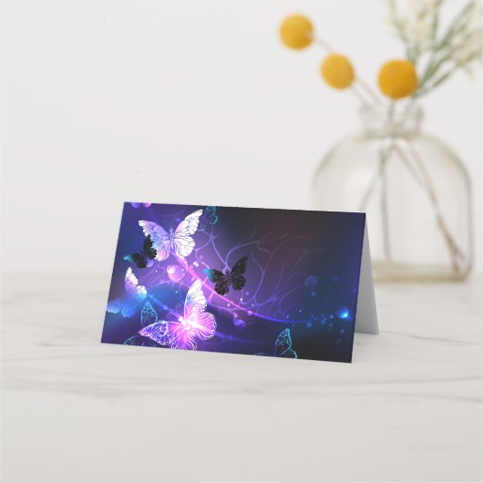 Carte De Fidélité Arrière - plan avec papillons de nuit (Devant)
