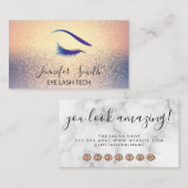 Carte De Fidélité Arrière - plan de fusion de parties scintillant | (Devant / Derrière)