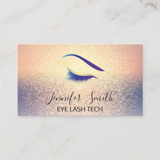 Carte De Fidélité Arrière - plan de fusion de parties scintillant | (Devant)