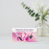 Carte De Fidélité Arrière - plan du salon de ongles | Manucure polon (Debout devant)