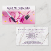 Carte De Fidélité Arrière - plan du salon de ongles | Manucure polon (Devant / Derrière)