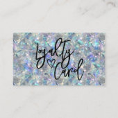 Carte De Fidélité Arrière - plan en pierre optique holographique (Devant)