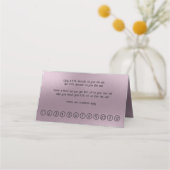 Carte De Fidélité Arrière - plan moderne chatoyant pourpre (Dos)