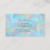 carte de fidélité arrière - plan opal bleu (Dos)