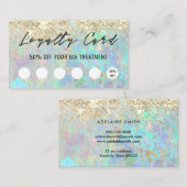 carte de fidélité arrière - plan pastel parties sc (Devant / Derrière)