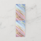 Carte De Fidélité Arrière - plan rose texturé (Extérieur déplié)