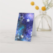 Carte De Fidélité Arrière - plan spatial avec étoiles (Devant)