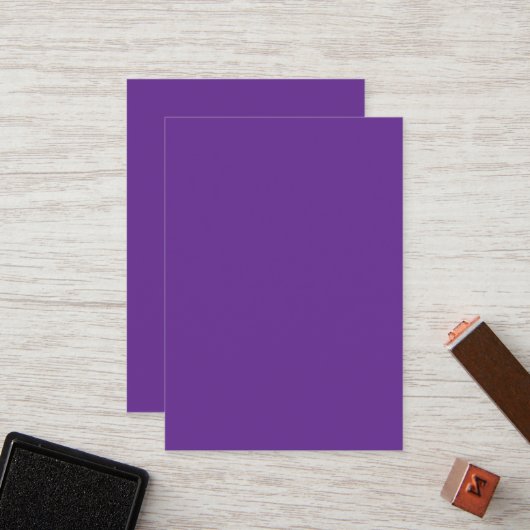 Carte De Fidélité arrière - plan violet avec bordure blanche (Devant/Arrière en situation)