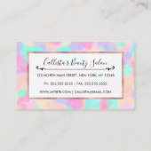 Carte De Fidélité Art moderne Girl rose violet Peinture Schéma (Dos)