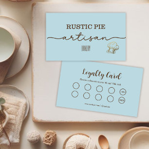 Carte De Fidélité Artisan Gold Baker boulangerie Chef Casquette Rest