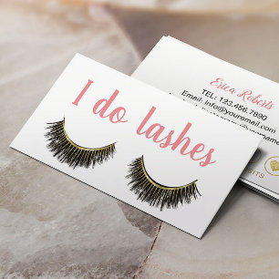 Carte De Fidélité Artiste de maquillage moderne Loyauté Eyelash