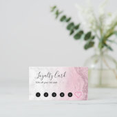 Carte De Fidélité Artiste maquillage parties scintillant en marbre r (Debout devant)